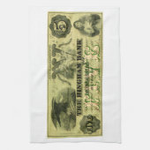 1860 Hingham Massachusetts 5 dollar biljet Theedoek (Verticaal)