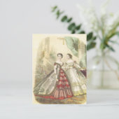  1860-jarige vrouwen V2 Tea Party Kaart (Staand voorkant)