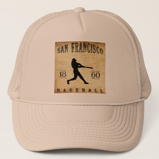 1860 San Francisco California Baseball Trucker Pet (Voorkant)