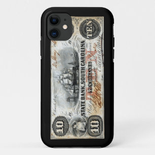 1860 South Carolina ten Dollar Note iPhone 11 Hoesje