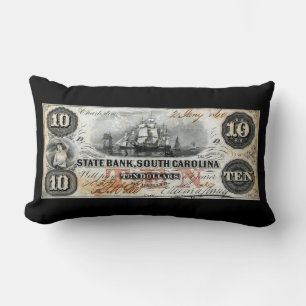 1860 South Carolina ten Dollar Note Kussen