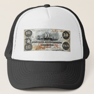 1860 South Carolina ten Dollar Note Trucker Pet