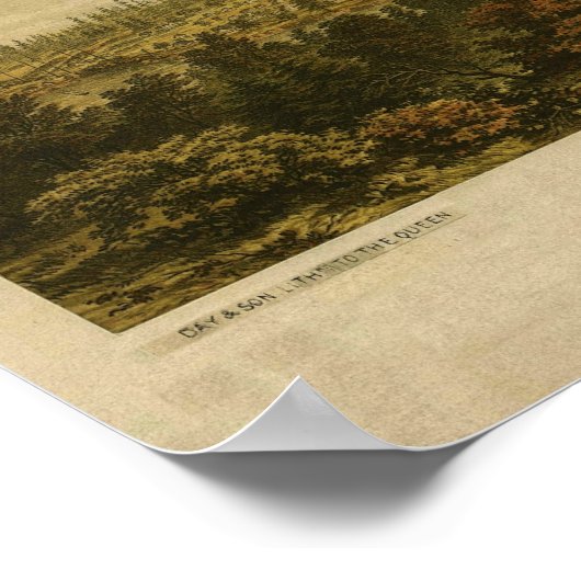 1860 Uitzicht Victoria, Vancouver Poster (Hoek)