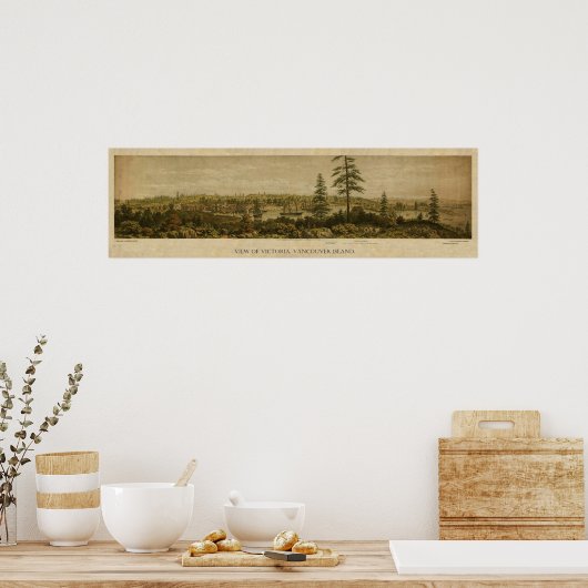 1860 Uitzicht Victoria, Vancouver Poster (Keuken)