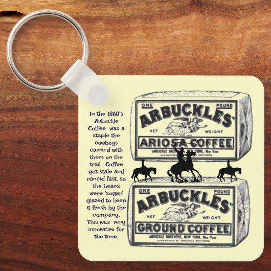 1860's Arbuckles' koffie Sleutelhanger (Voorkant)