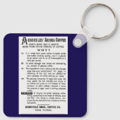 1860's Arbuckles' koffie Sleutelhanger (Achterkant)