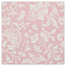 1860s Bloemen, Roze Stof