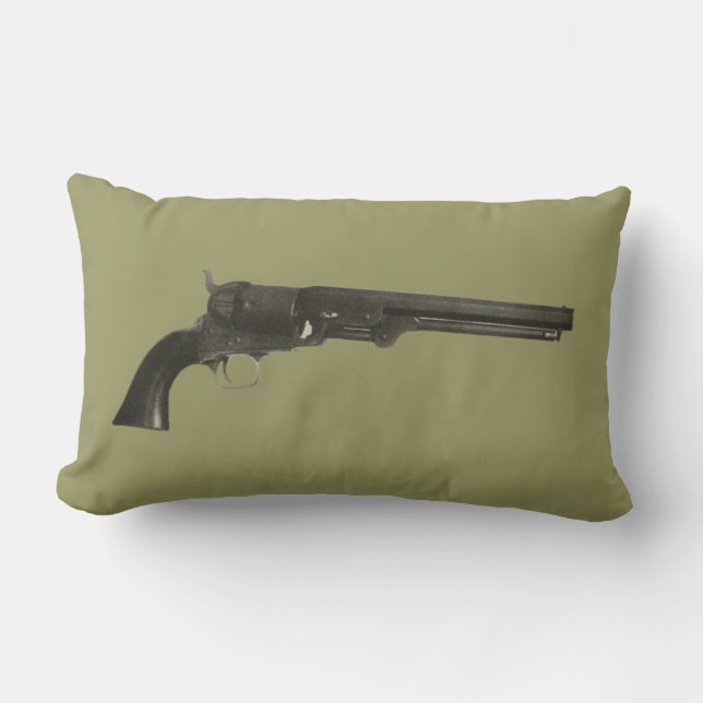  1860s Colt Firearms Revolver Pistool Pillow Kussen (Voorkant)
