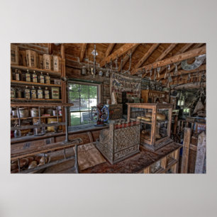1860's OUDE WEST GENERAL STORE - MONTANA Poster