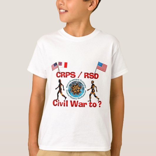 1861 . ? CRPS RSDCivil War Flags T-shirt (Voorkant)