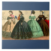 1861 Duits mode bord Tegeltje (Voorkant)