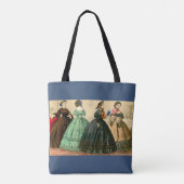 1861 Duits mode bord Tote Bag (Achterkant)