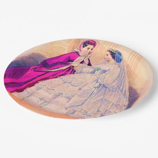 1861 Franse mode bord bruiloft (Gekanteld)