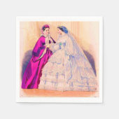 1861 Franse mode bord bruiloft Servet (Voorkant)