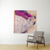 1861 Franse mode bord bruiloft Wandkleed (In Situ (horizontaal))