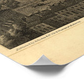 1862 Baltimore, MD Bird's Eye Uitzicht Panoramic M Poster (Hoek)