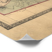 1862 Kaart Colorado Territory Poster (Hoek)