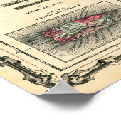 1862 Kaart CUBA, JAMAICA en PORTO RICO Poster (Hoek)