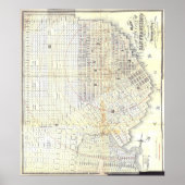 1862 Kaart van San Francisco Poster (Voorkant)