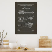 1862 US 36836 - Gatling Pistool Poster (Keuken)