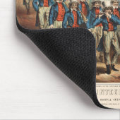  1862 Yankee-vrijwilligers die in Dixie marcheren Muismat (Hoek)