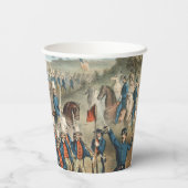 1862 Yankee-vrijwilligers die in Dixie marcheren Papieren Bekers (Achterkant)