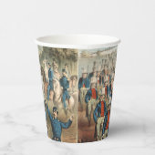 1862 Yankee-vrijwilligers die in Dixie marcheren Papieren Bekers (Rechts)