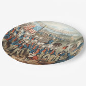  1862 Yankee-vrijwilligers die in Dixie marcheren Papieren Bordje (Gekanteld)