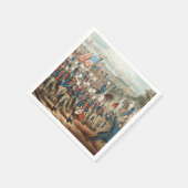  1862 Yankee-vrijwilligers die in Dixie marcheren Servet (Hoek)