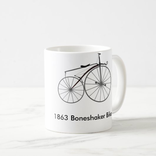 1863 Boneshaker Fietskoffie Mok (Voorkant rechts)