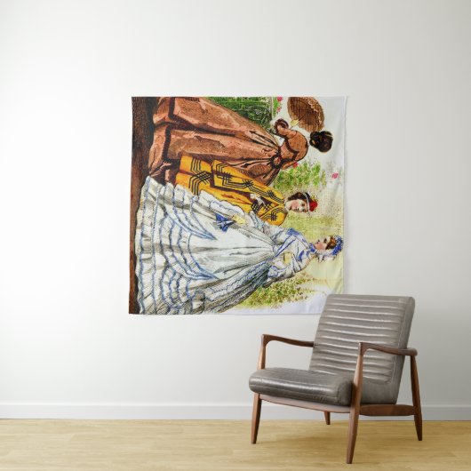 1863 Journal des Jeunes Personnes mode print Wandkleed (In Situ (horizontaal))