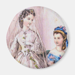 1863 Victoriaans bride Magneet