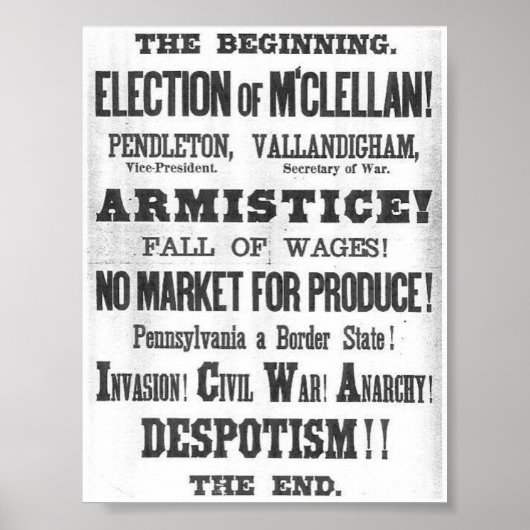 1864 de Breedte van de verkiezing Poster (Voorkant)