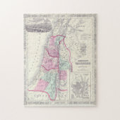1864 Historic State of Palestine Map Legpuzzel (Verticaal)