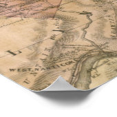 1864 Map, Luzerne County, Pennsylvania Poster (Hoek)