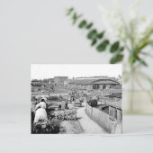 1864 Railroad Depot Atlanta Briefkaart (Staand voorkant)