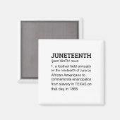 1865 Afrikaanse Amerikaanse Zwarte Definitie Magneet (Voorkant / Achterkant)