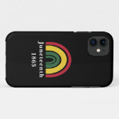1865 Afrikaanse Amerikaanse zwarte geschiedenis Case-Mate iPhone Case (Achterkant (horizontaal))