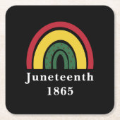 1865 Afrikaanse Amerikaanse zwarte geschiedenis Kartonnen Onderzetters (Voorkant)