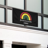 1865 Afrikaanse Amerikaanse zwarte geschiedenis Spandoek (Buitenkant Gebouw)