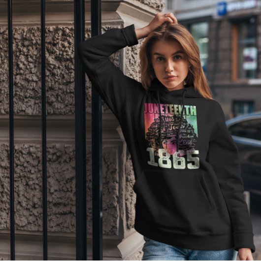 1865 Afrikaanse Amerikaanse zwarte vrijheid Hoodie