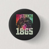 1865 Afrikaanse Amerikaanse zwarte vrijheid Ronde Button 3,2 Cm (Voorkant)