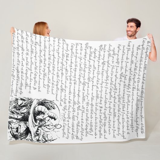 1865 Alice's avontuur in Wonderland Fleece Deken (In situ)