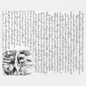 1865 Alice's avontuur in Wonderland Fleece Deken (Voorkant (Horizontaal))