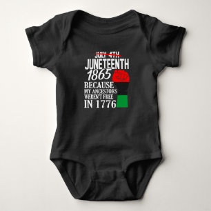 1865 Amerikaanse Black History Artwork Romper
