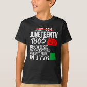 1865 Amerikaanse Black History Artwork T-shirt (Voorkant)