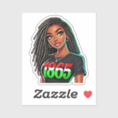 1865 Black Excellence Sticker (Vel)