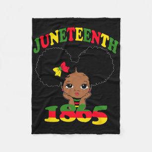 1865 Cute Black Girls Kinder Fleece Deken