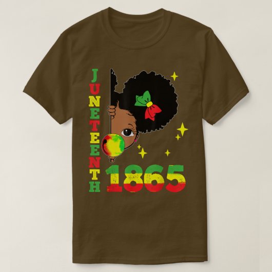 1865 Cute Black Girls Kinder T-shirt (Design voorkant)