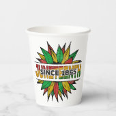 1865 Emancipation African Papieren Bekers (Achterkant)